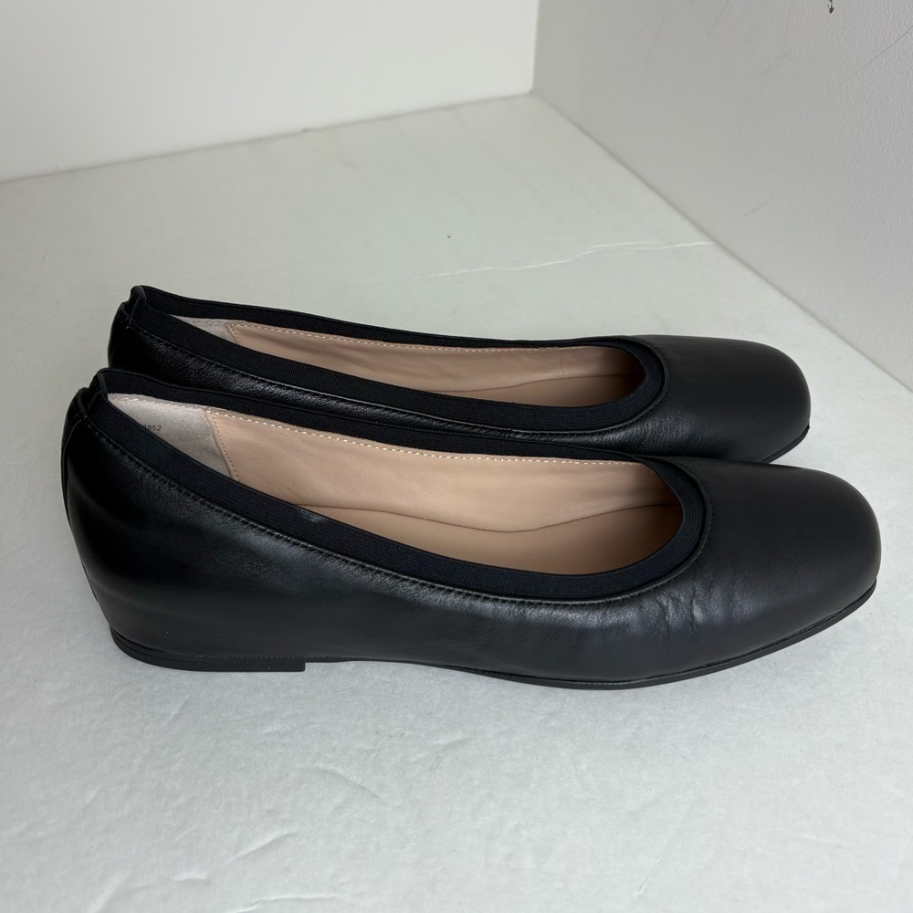 ABEO Cadence Ballet Flats Comfort Black Leather Size 9.5